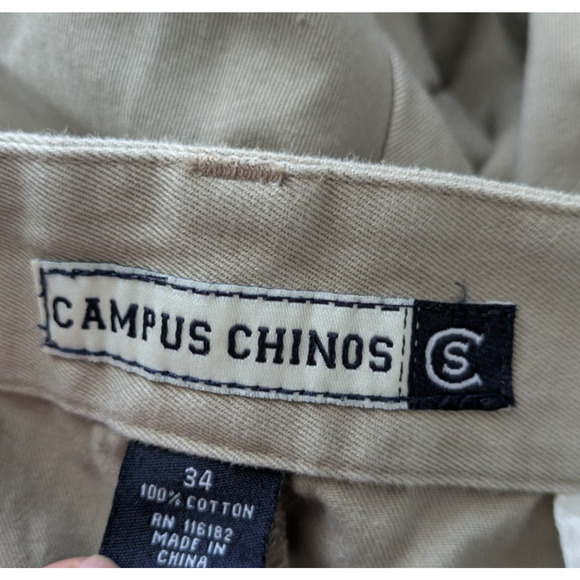 Campus Chinos Auburn University Tigers Football AU Khaki Pants Size 32 Men Golf - Picture 3 of 7